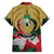 Kurdistan Region Iraq Family Matching Puletasi and Hawaiian Shirt Eagle Emblem Red Green Black - Wonder Print Shop