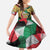Kurdistan Region Iraq Family Matching Summer Maxi Dress and Hawaiian Shirt Eagle Emblem Red Green Black - Wonder Print Shop