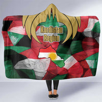Kurdistan Region Iraq Hooded Blanket Eagle Emblem Red Green Black - Wonder Print Shop