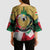 Kurdistan Region Iraq Kimono Sleeve Blouse Eagle Emblem Red Green Black - Wonder Print Shop