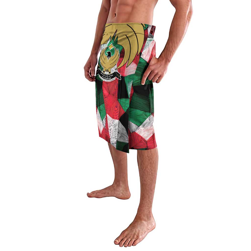 Kurdistan Region Iraq Lavalava Eagle Emblem Red Green Black - Wonder Print Shop