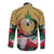 Kurdistan Region Iraq Long Sleeve Button Shirt Eagle Emblem Red Green Black - Wonder Print Shop