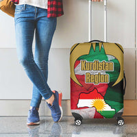 Kurdistan Region Iraq Luggage Cover Eagle Emblem Red Green Black - Wonder Print Shop