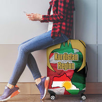 Kurdistan Region Iraq Luggage Cover Eagle Emblem Red Green Black - Wonder Print Shop