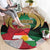 Kurdistan Region Iraq Round Carpet Eagle Emblem Red Green Black - Wonder Print Shop
