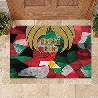 Kurdistan Region Iraq Rubber Doormat Eagle Emblem Red Green Black - Wonder Print Shop
