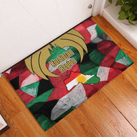 Kurdistan Region Iraq Rubber Doormat Eagle Emblem Red Green Black - Wonder Print Shop