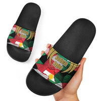 Kurdistan Region Iraq Slide Sandals Eagle Emblem Red Green Black - Wonder Print Shop