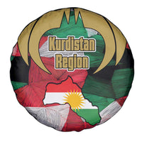 Kurdistan Region Iraq Spare Tire Cover Eagle Emblem Red Green Black - Wonder Print Shop