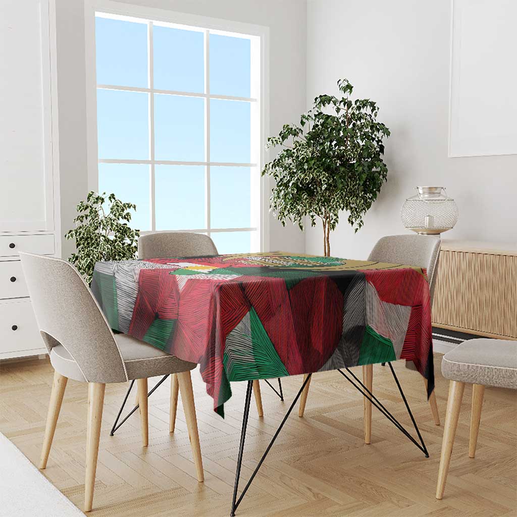 Kurdistan Region Iraq Tablecloth Eagle Emblem Red Green Black - Wonder Print Shop