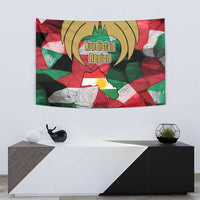 Kurdistan Region Iraq Tapestry Eagle Emblem Red Green Black - Wonder Print Shop