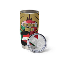 Kurdistan Region Iraq Tumbler Cup Eagle Emblem Red Green Black - Wonder Print Shop