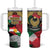 Kurdistan Region Iraq Tumbler With Handle Eagle Emblem Red Green Black - Wonder Print Shop