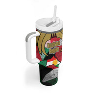 Kurdistan Region Iraq Tumbler With Handle Eagle Emblem Red Green Black - Wonder Print Shop