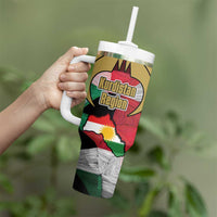 Kurdistan Region Iraq Tumbler With Handle Eagle Emblem Red Green Black - Wonder Print Shop