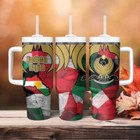 Kurdistan Region Iraq Tumbler With Handle Eagle Emblem Red Green Black - Wonder Print Shop