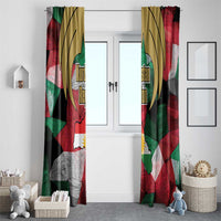 Kurdistan Region Iraq Window Curtain Eagle Emblem Red Green Black - Wonder Print Shop