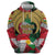 Kurdistan Region Iraq Zip Hoodie Eagle Emblem Red Green Black - Wonder Print Shop