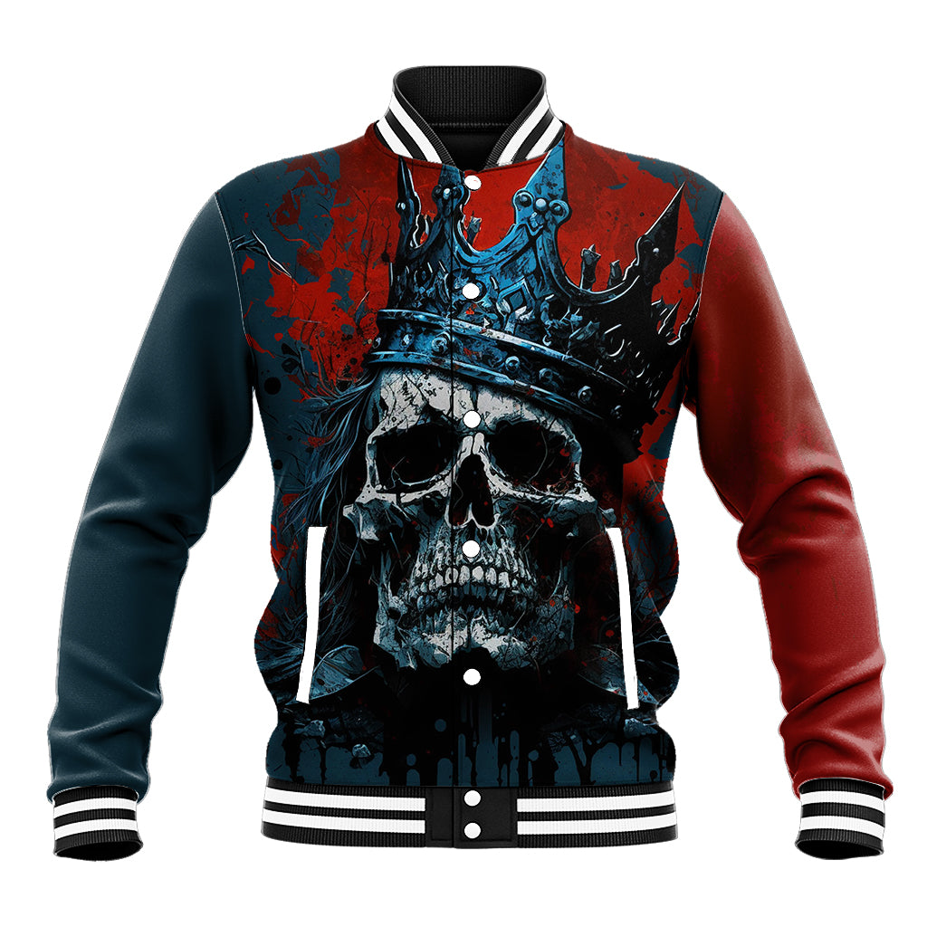 Skull King Baseball Jacket The Time Is Always Right To Do What Is Right - Wonder Print Shop