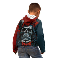 Skull King Kid Hoodie The Time Is Always Right To Do What Is Right - Wonder Print Shop