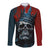 Skull King Long Sleeve Button Shirt The Time Is Always Right To Do What Is Right - Wonder Print Shop