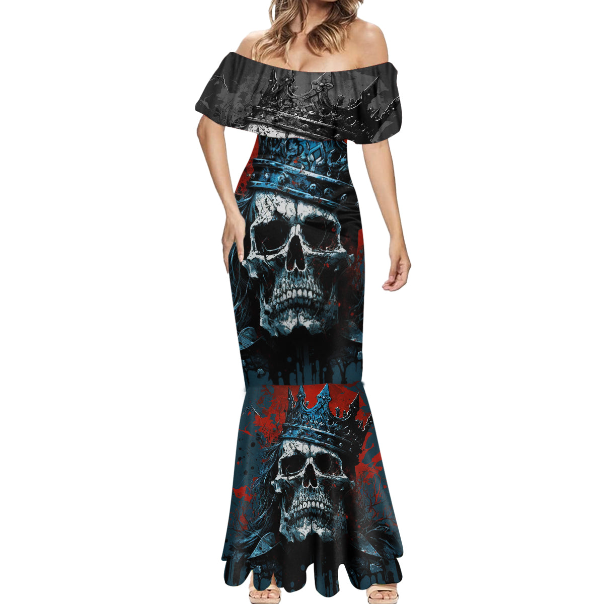 Skull King Mermaid Dress The Time Is Always Right To Do What Is Right - Wonder Print Shop