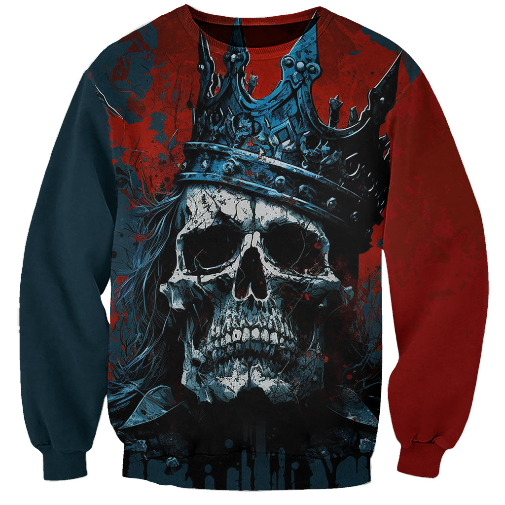 Skull King Sweatshirt The Time Is Always Right To Do What Is Right - Wonder Print Shop