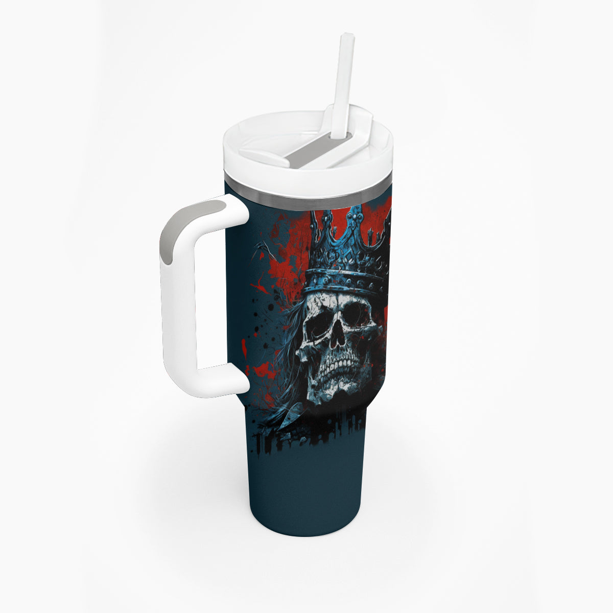 Skull King Tumbler With Handle The Time Is Always Right To Do What Is Right - Wonder Print Shop