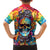 Floral Skull Kid Hawaiian Shirt I'm Blunt because god rolled me that way - Wonder Print Shop