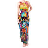 Floral Skull Tank Maxi Dress I'm Blunt because god rolled me that way - Wonder Print Shop