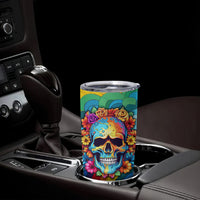 Floral Skull Tumbler Cup I'm Blunt because god rolled me that way - Wonder Print Shop