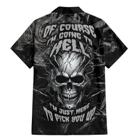 Horror Skull Family Matching Mermaid Dress and Hawaiian Shirt Of course i'm going to hell i'm just here to pick you up - Wonder Print Shop