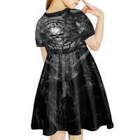 Horror Skull Kid Short Sleeve Dress Of course i'm going to hell i'm just here to pick you up - Wonder Print Shop