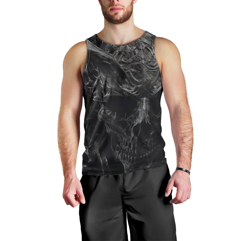 Horror Skull Men Tank Top Of course i'm going to hell i'm just here to pick you up - Wonder Print Shop