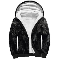 Horror Skull Sherpa Hoodie Of course i'm going to hell i'm just here to pick you up - Wonder Print Shop