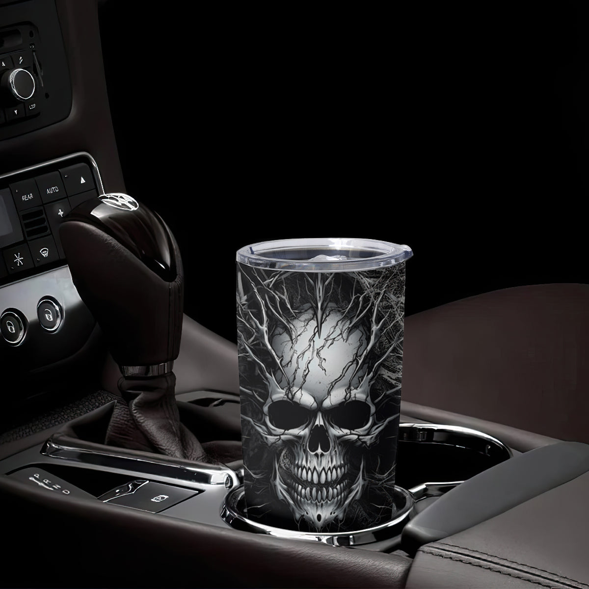 Horror Skull Tumbler Cup Of course i'm going to hell i'm just here to pick you up - Wonder Print Shop