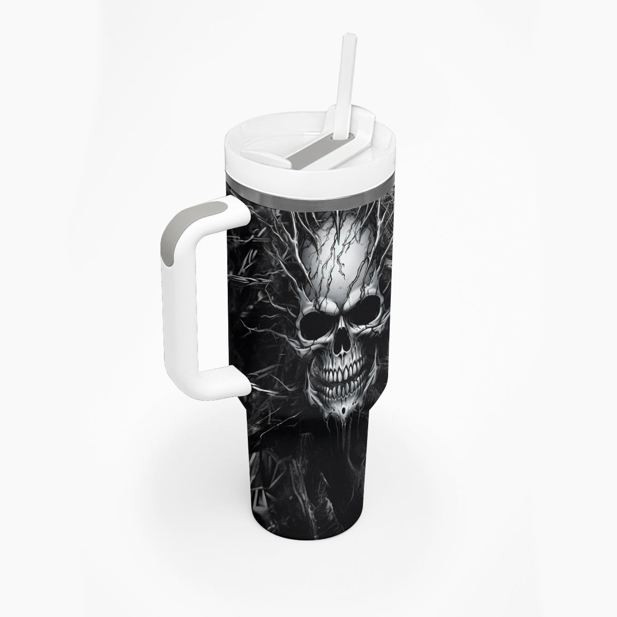 Horror Skull Tumbler With Handle Of course i'm going to hell i'm just here to pick you up - Wonder Print Shop