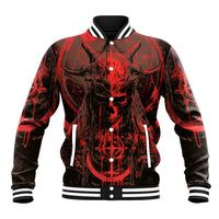 Demon Skull Baseball Jacket Welcome to Hell - Wonder Print Shop