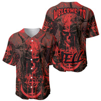 Demon Skull Baseball Jersey Welcome to Hell - Wonder Print Shop