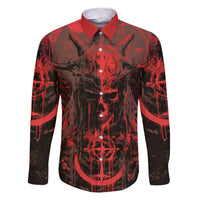 Demon Skull Family Matching Puletasi Dress and Hawaiian Shirt Welcome to Hell - Wonder Print Shop