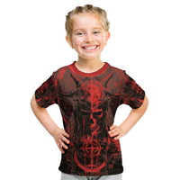 Demon Skull Kid T Shirt Welcome to Hell - Wonder Print Shop