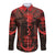 Demon Skull Long Sleeve Button Shirt Welcome to Hell - Wonder Print Shop