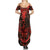 Demon Skull Summer Maxi Dress Welcome to Hell - Wonder Print Shop