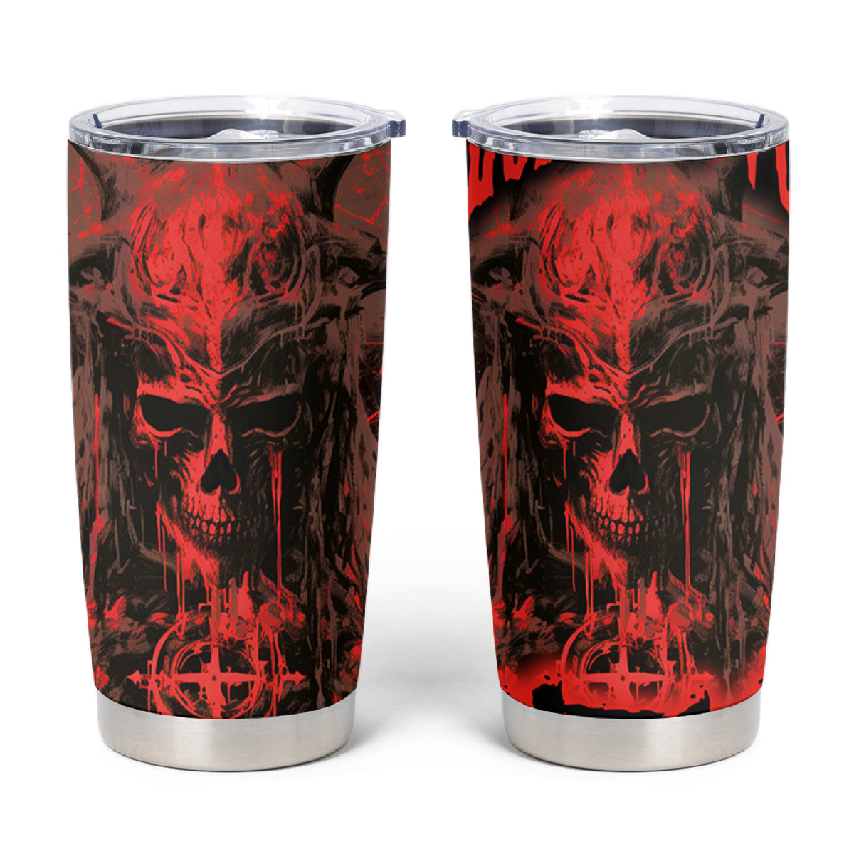 Demon Skull Tumbler Cup Welcome to Hell - Wonder Print Shop