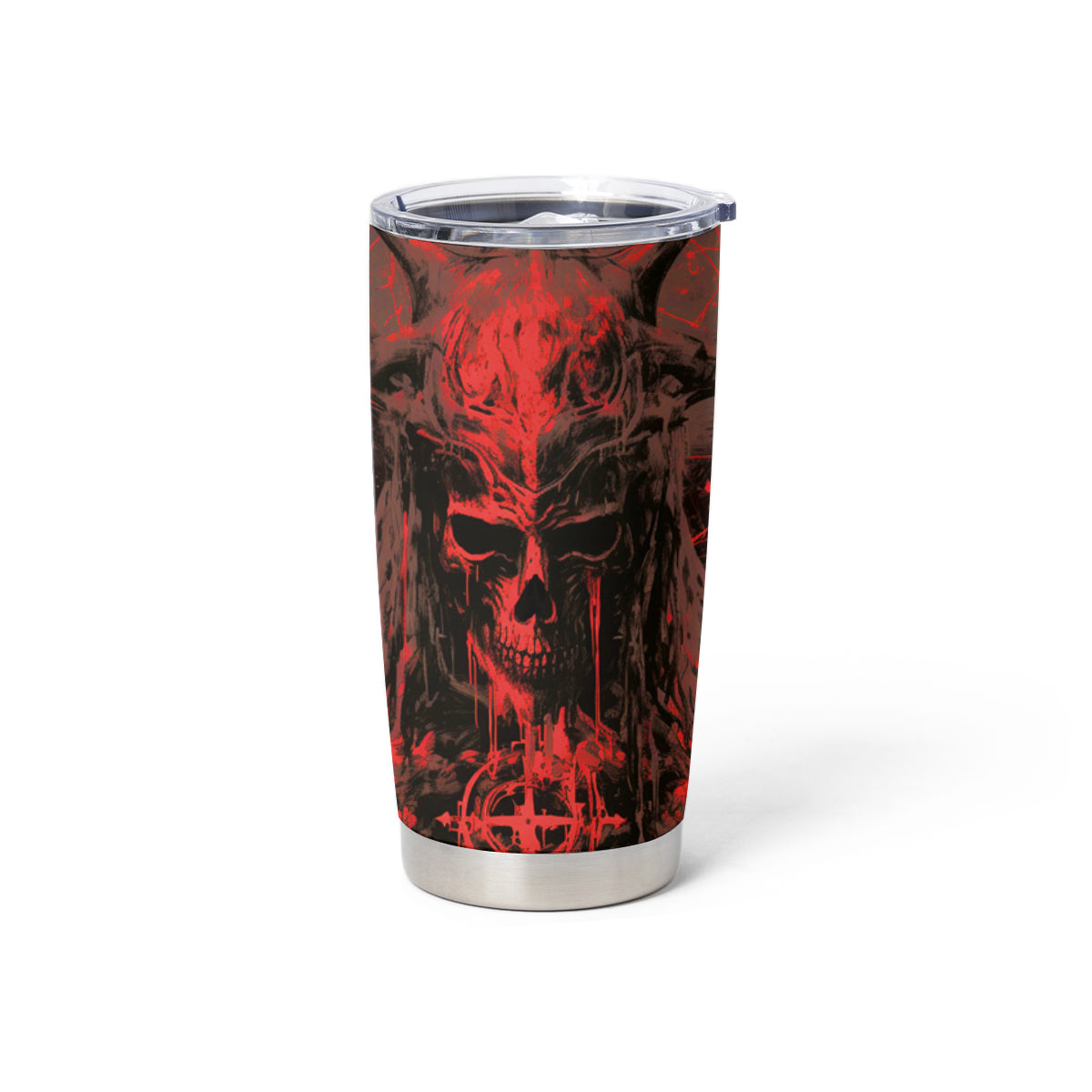 Demon Skull Tumbler Cup Welcome to Hell - Wonder Print Shop
