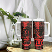 Demon Skull Tumbler With Handle Welcome to Hell - Wonder Print Shop