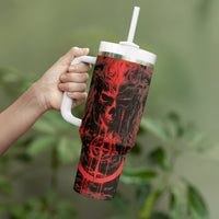Demon Skull Tumbler With Handle Welcome to Hell - Wonder Print Shop