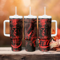 Demon Skull Tumbler With Handle Welcome to Hell - Wonder Print Shop