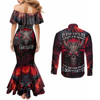 demon-skull-couples-matching-mermaid-dress-and-long-sleeve-button-shirts-you-better-pray-i-dont-get-up