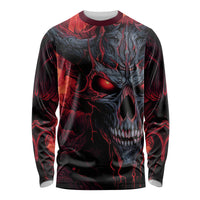 Demon Skull Long Sleeve Shirt You Better Pray I Don't Get Up - Wonder Print Shop